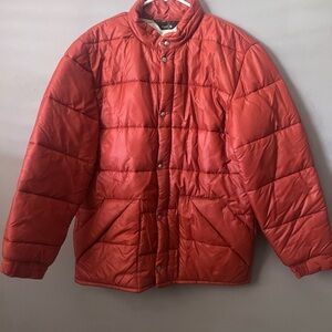 JCPenney Men's Red Puffer Jacket